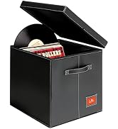 Amazon.com: yoyobubu DVD Storage Box – Black Faux Leather DVD Case